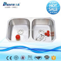 Fregadero de lavabo de cuenco doble superior de acero inoxidable moldeado superior Foshan